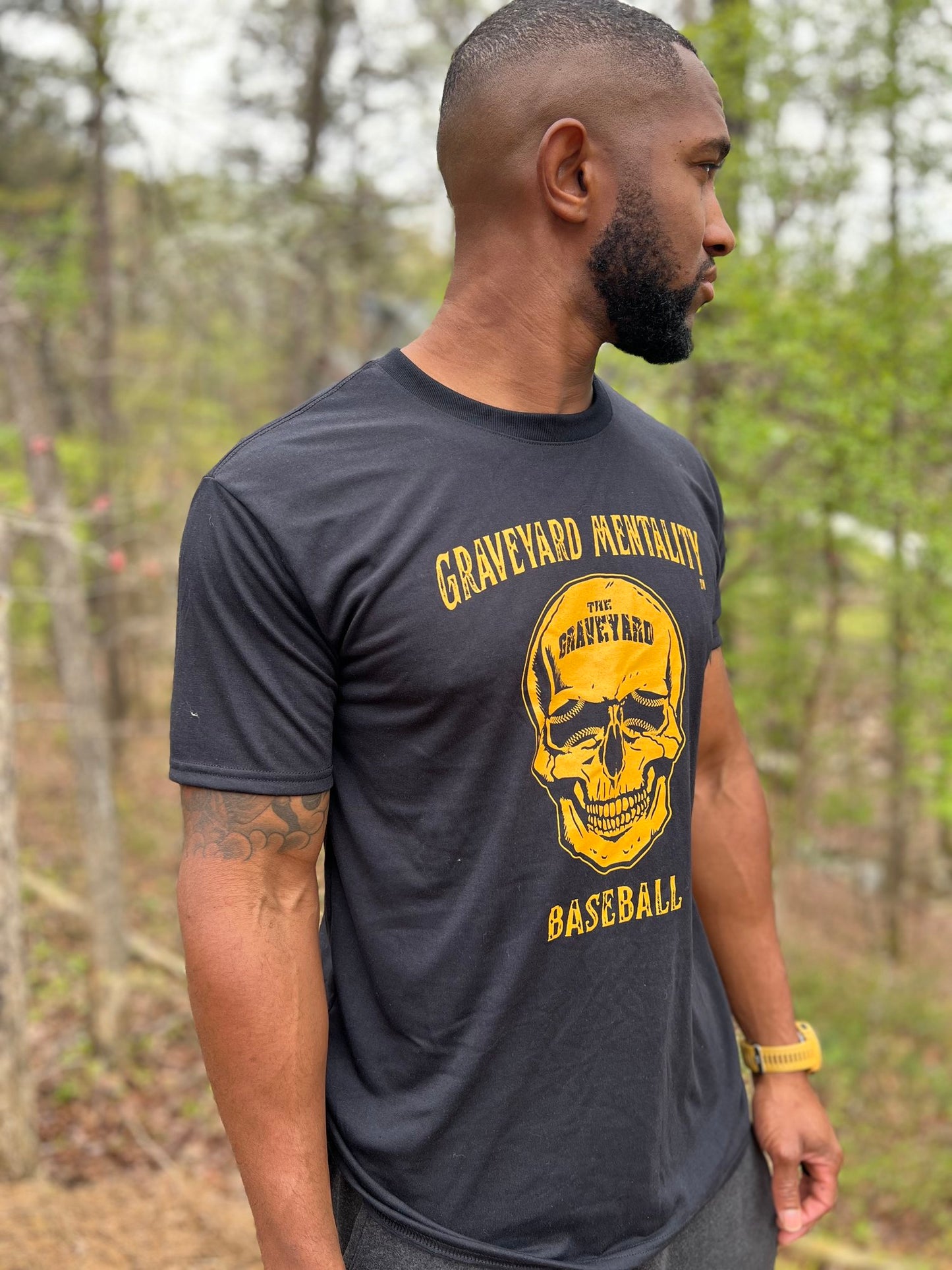 Graveyard Black/Gold T Shirt