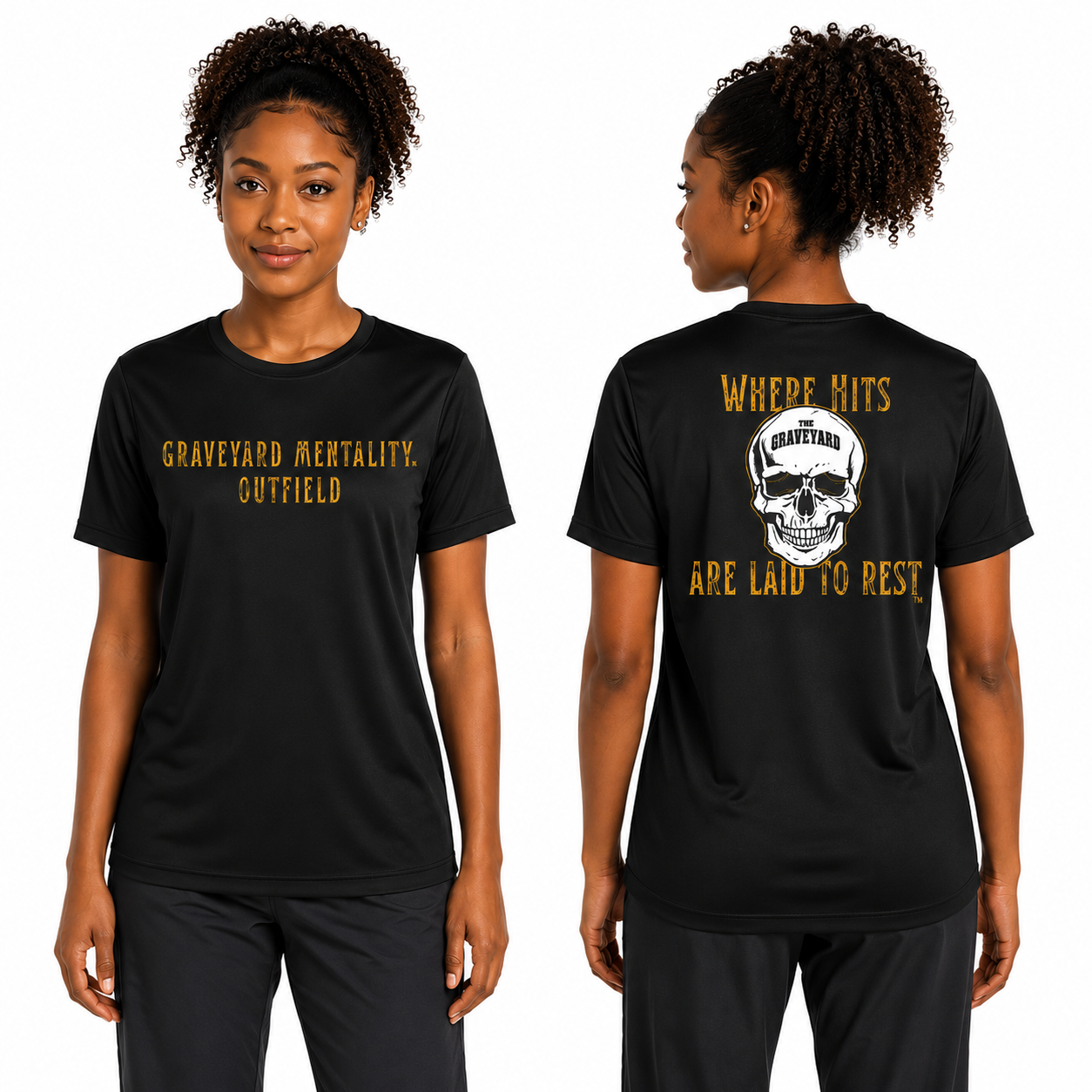 Graveyard Black/Gold Dri Fit T-shirt