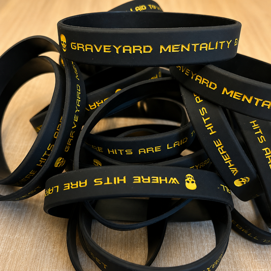 Graveyard Silicone Wristband Bracelet