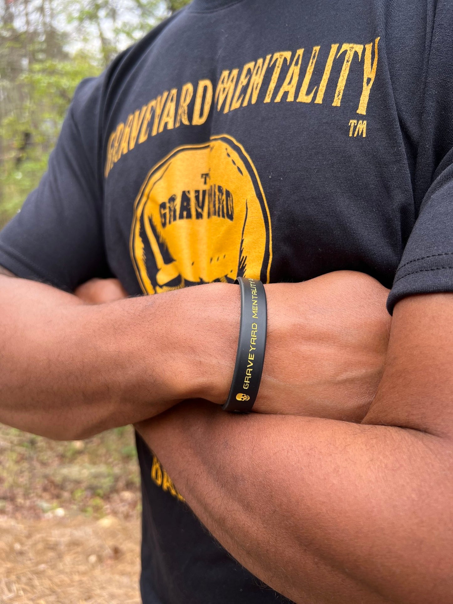 Graveyard Silicone Wristband Bracelet